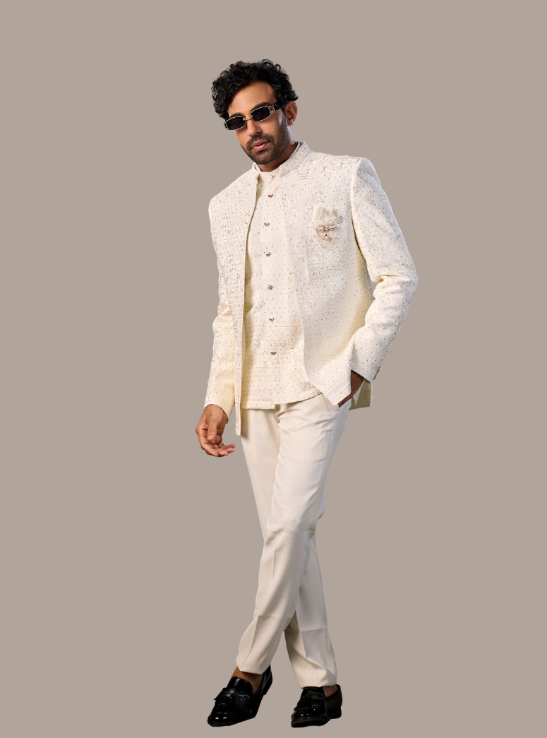 PEARL WHITE JODHPURI